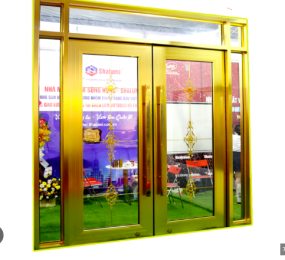 Cửa nhôm thuỷ lực 06