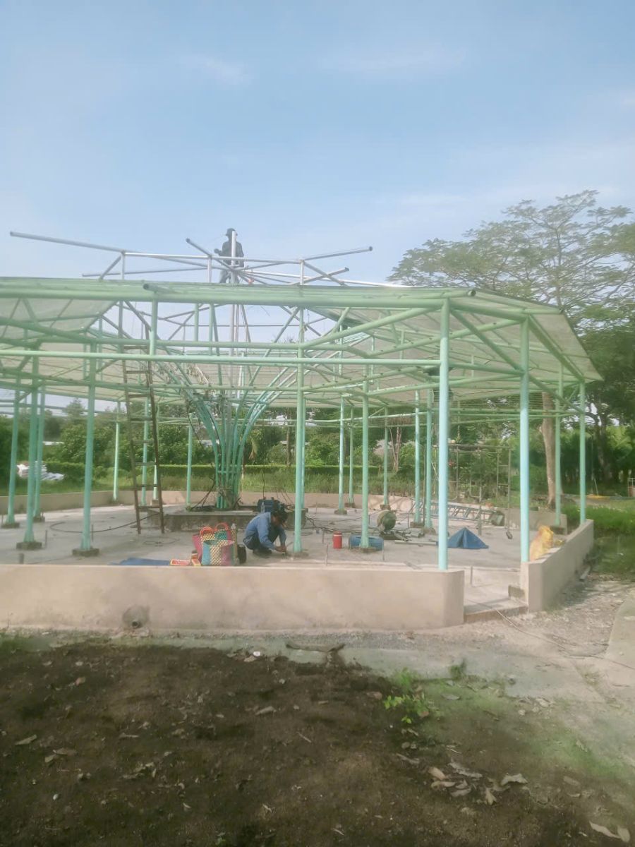 Thi công mái che ở khu nông nghiệp công nghệ cao TPHCM